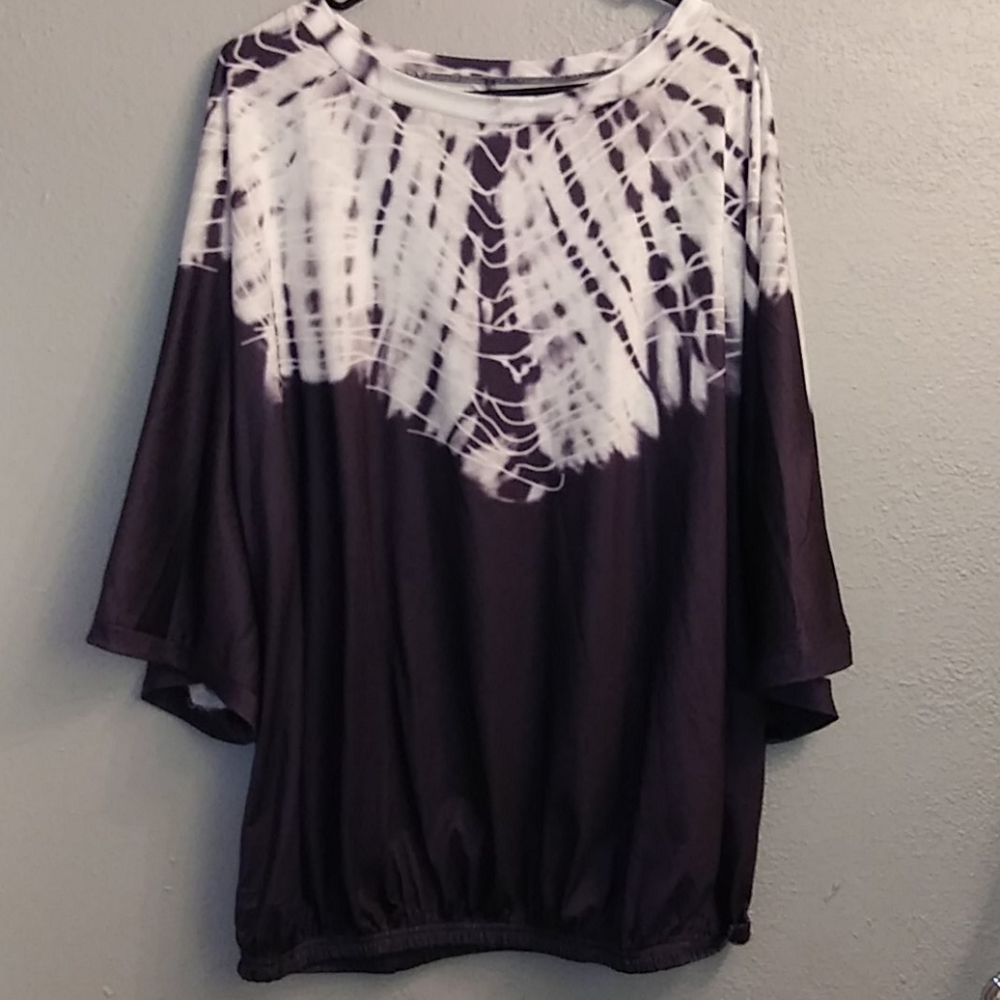 Purple Tie Dye Top